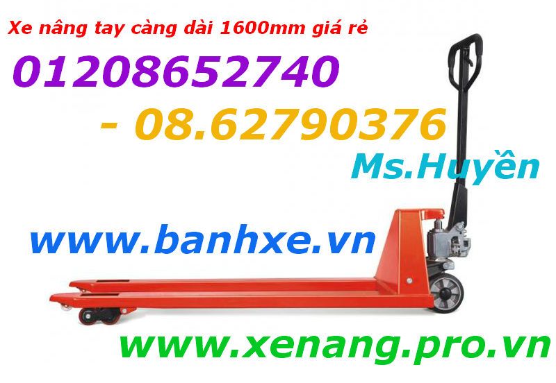 Xe nâng tay càng dài 1600mm model LNT25M-1600